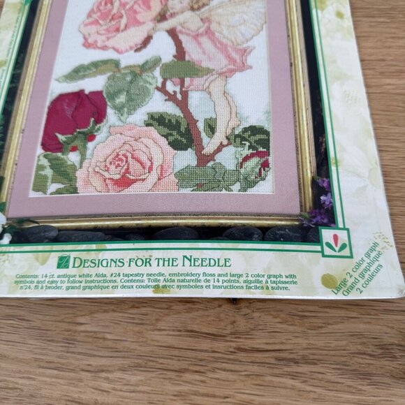 Cicely Mary Barker Flower VTG The Rose Fairy Cross Stitch Kit 5537 NEW SEALED - Picture 5 of 6